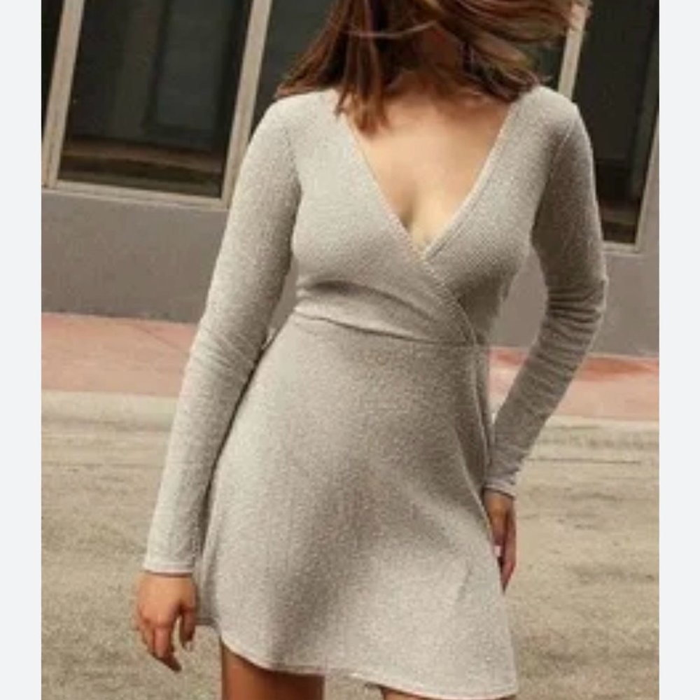 Urban Outfitters UO Coraline Cozy Warp Dress Size M